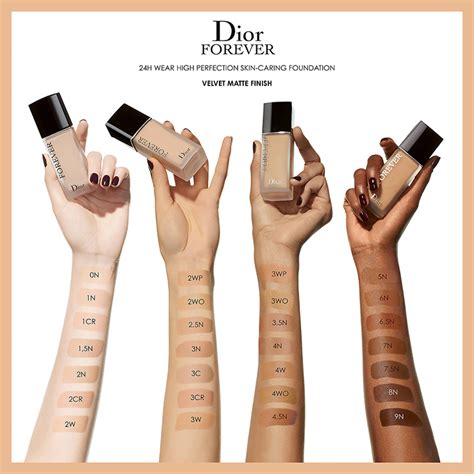 dior forever matte foundation swatches.